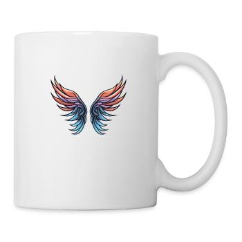Icône d’aile - Mug blanc - blanc - Droite