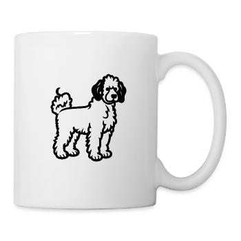 Poodle Hund - Tasse - Weiß - Rechts