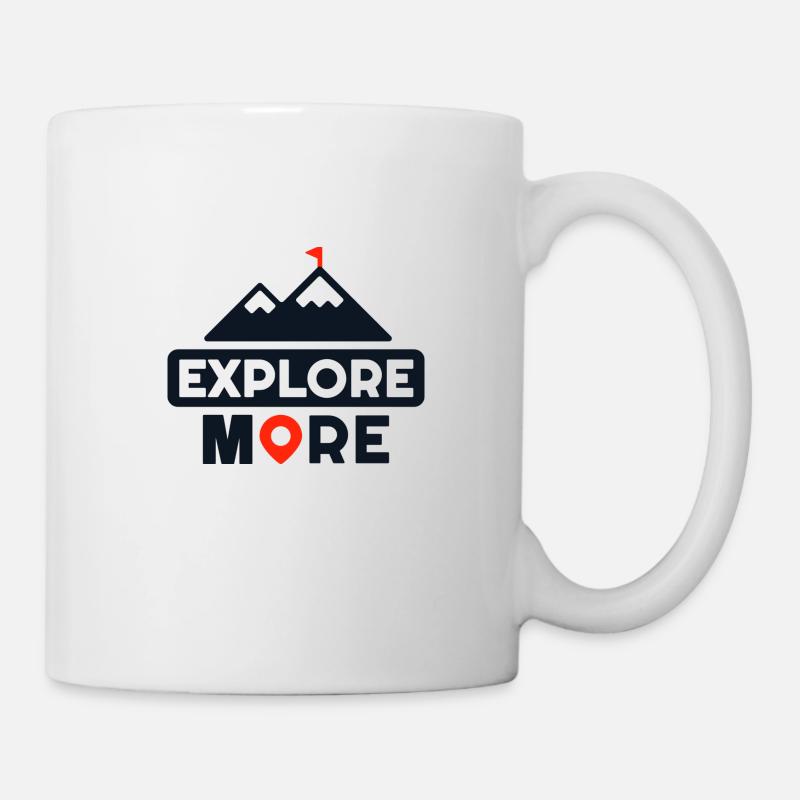 Explore More - Tasse - Weiß