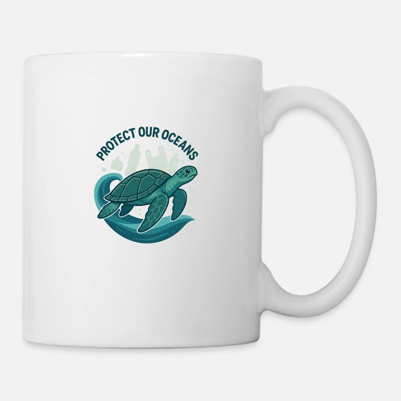 Protect Our Oceans - Tasse - Weiß