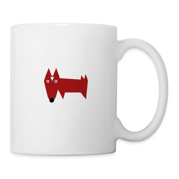 Ein Fuchs muss tun was ein Fuchs tun muss. T-Shirt - Tasse - Weiß - Rechts