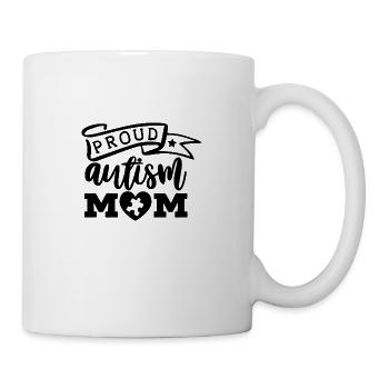 Sensibilisation à l’autisme Fière maman autiste - Mug blanc - blanc - Droite