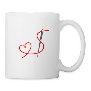 I love sewing - Mug - white - Right