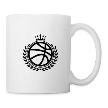 Basketball Wappen Logo - Tasse - Weiß - Rechts