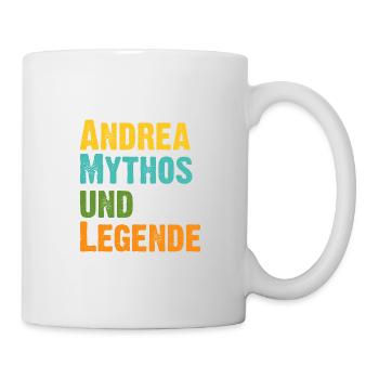 Mythos Andrea die Legende Vorname Andrea - Tasse - Weiß - Rechts