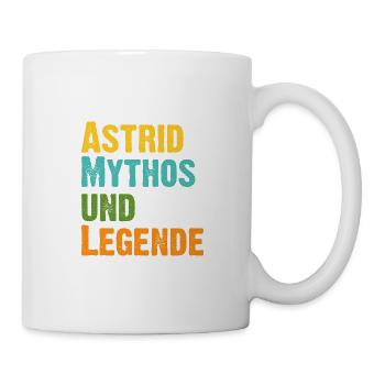 Mythos Astrid die Legende Vorname Astrid - Tasse - Weiß - Rechts