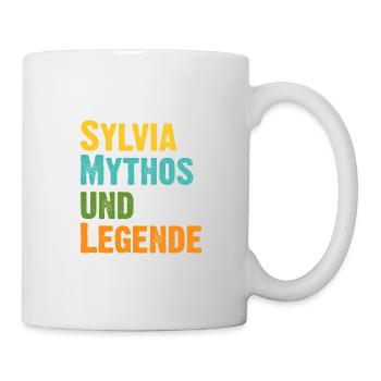 Mythos Sylvia die Legende Vorname Sylvia - Tasse - Weiß - Rechts