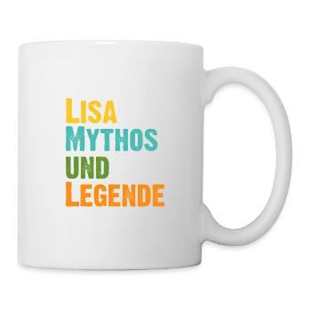 Mythos Lisa die Legende Vorname Lisa - Tasse - Weiß - Rechts