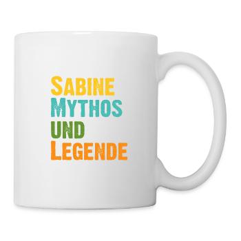 Mythos Sabine die Legende Vorname Sabine - Tasse - Weiß - Rechts