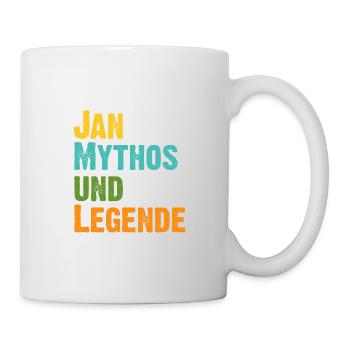 Jan der Mythos und Legende Vorname Jan - Tasse - Weiß - Rechts