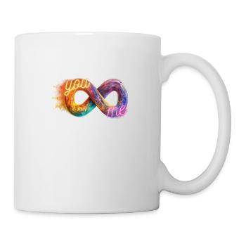 Unendlichkeitszeichen you and me infinity sign - Tasse - Weiß - Rechts