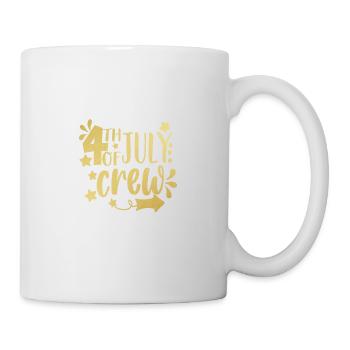 4th of july crew - Mug - white - Right