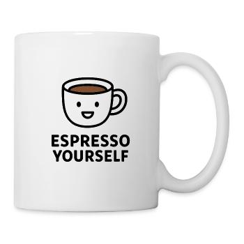 Espresso Yourself Becher - Tasse - Weiß - Rechts