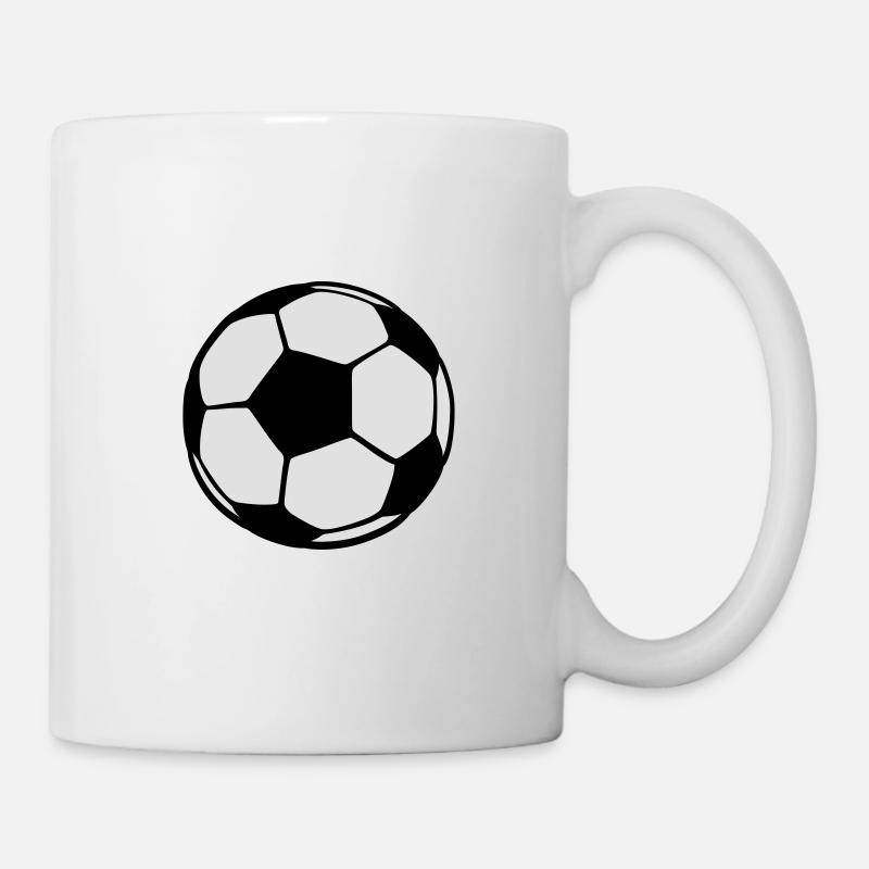 Ballon de foot - Mug blanc - blanc