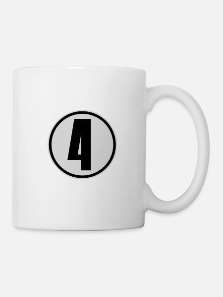 4 - Tasse - Weiß