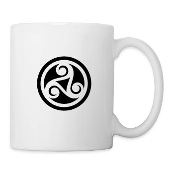 Keltisches Symbol - Tasse - Weiß - Rechts