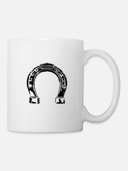 fer à cheval - Mug blanc - blanc