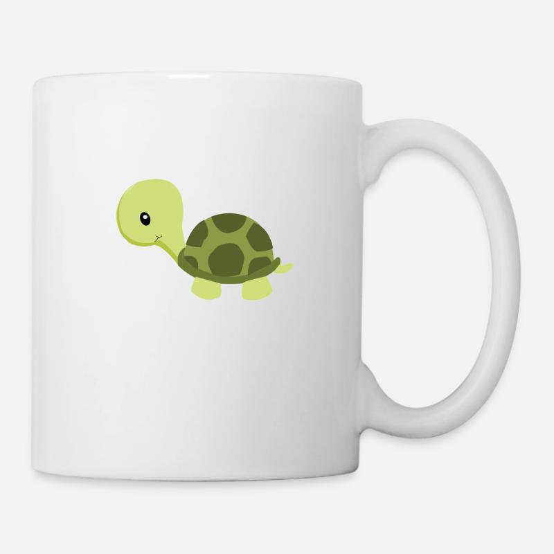 tortue - Mug blanc - blanc