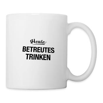 Betreutes Trinken - Tasse - Weiß - Rechts