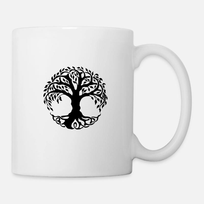 Baum des Lebens - Lebensbaum - Tasse - Weiß