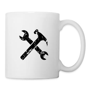 outils de la clé de marteau - Mug blanc - blanc - Droite