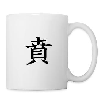 22 Bi - Die Anmut (chin. Zeichen) - Tasse - Weiß - Rechts