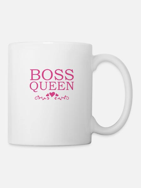 Boss Queen Lady Ladies Gift - Mug - white