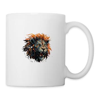 Lion Head Design - Mug - white - Right
