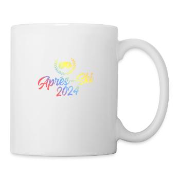 Masque de ski coloré après-ski 2024 - Mug blanc - blanc - Droite