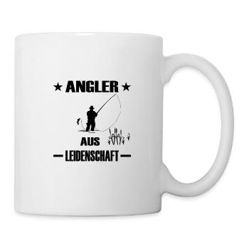Angeln - Tasse - Weiß - Rechts
