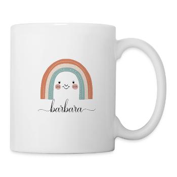 Barbara! Regenbogen, personalisierbar - Tasse - Weiß - Rechts