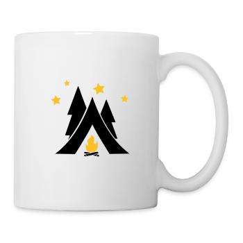 Zelt - Tasse - Weiß - Rechts