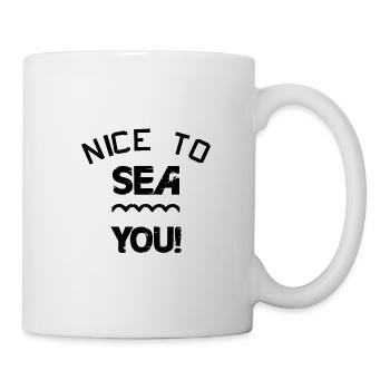 Nice to sea you! black - Mug - white - Right