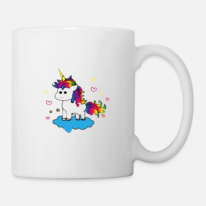 funky unicorn - Mug - white