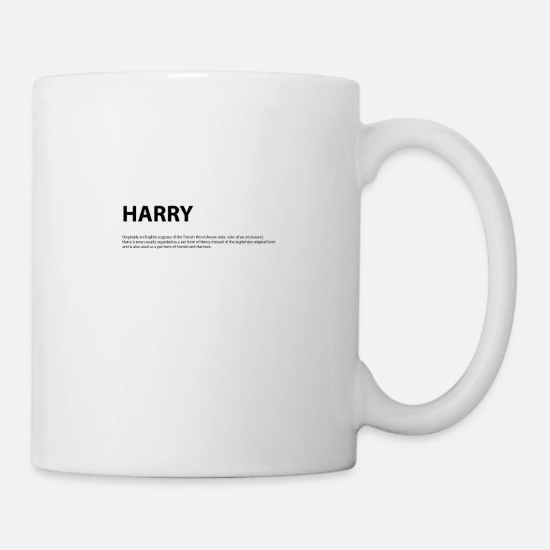 Name Harry Geschenk Idee - Tasse - Weiß