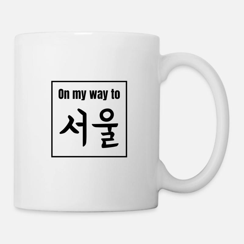 Auf dem weg nach Seoul - Tasse - Weiß