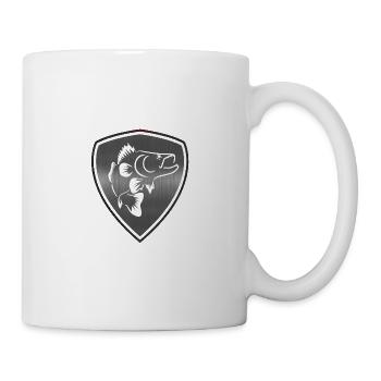 Armoiries de pêche au sandre - Mug blanc - blanc - Droite