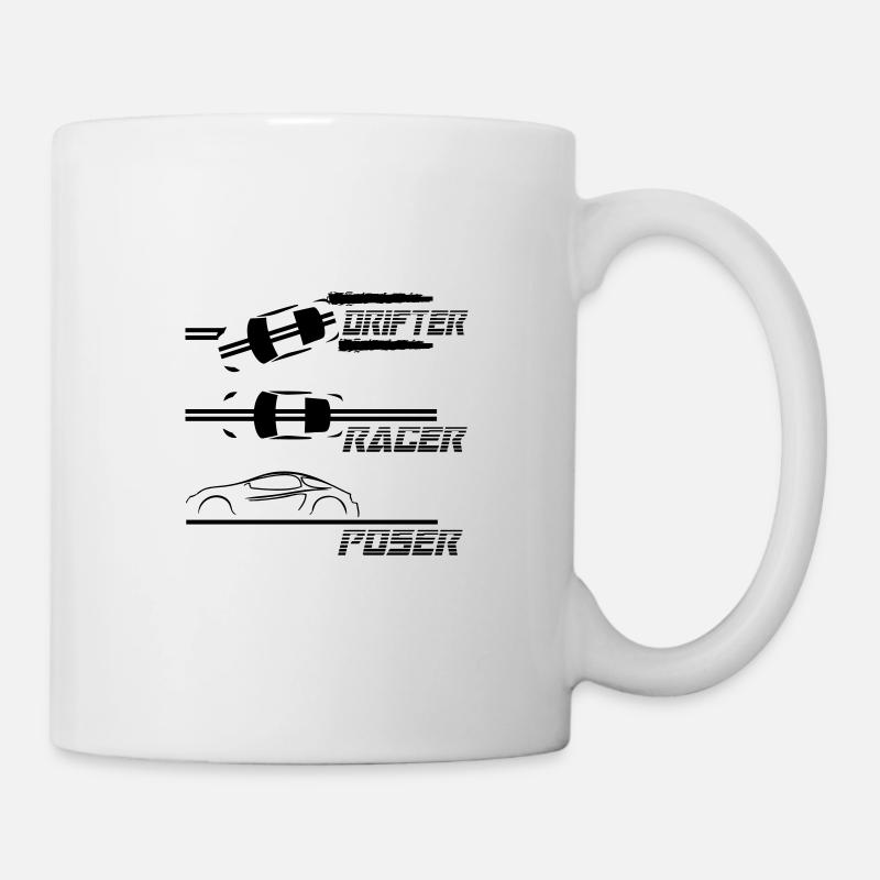 drifter racer poser - Tasse - Weiß