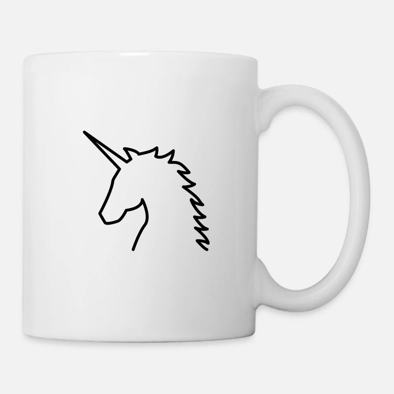 licorne - Mug blanc - blanc