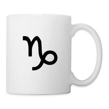 Capricorne, janvier, signe du zodiaque, astrologie - Mug blanc - blanc - Droite