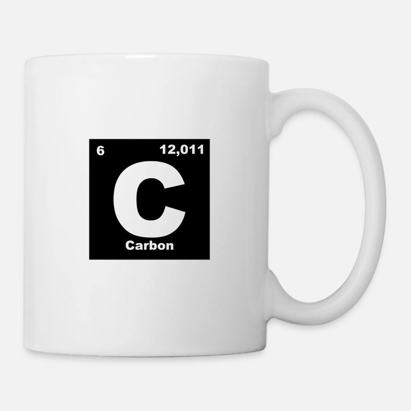 Élément carbone/carbone - Mug blanc - blanc