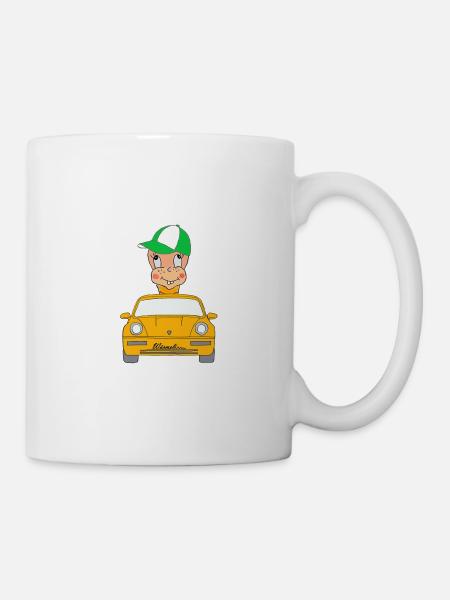 Würmeli from the car - Mug - white