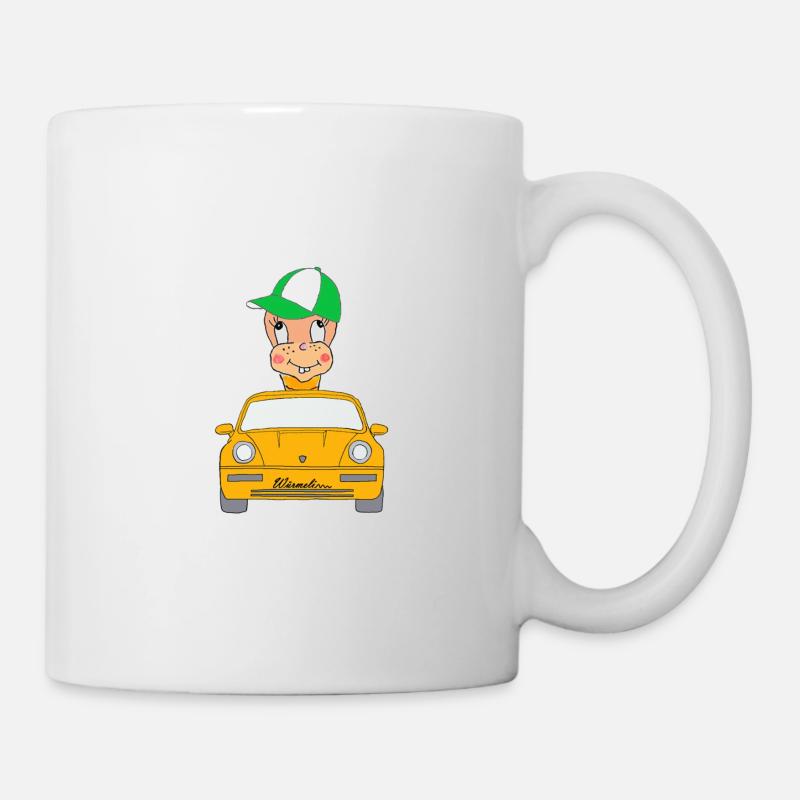 Würmeli from the car - Mug - white