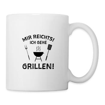 Grillen Witzige Sprüche - Tasse - Weiß - Rechts