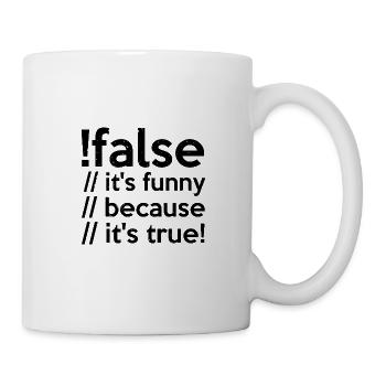 Programmer false true Computer Scientist Student Code - Mug - white - Right