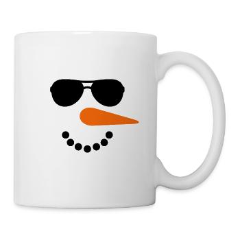 Cool Snowman - Christmas Winter - Mug - white - Right