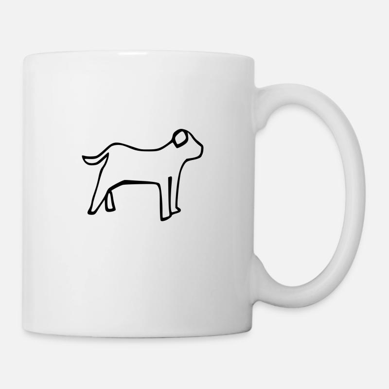 Hund - Tasse - Weiß