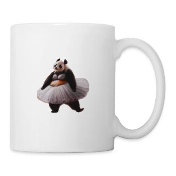 Panda in Tütü funny ballerina in ballet - Mug - white - Right