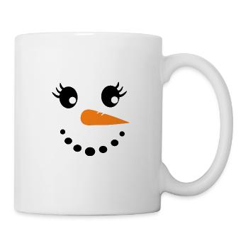Schneemann - Tasse - Weiß - Rechts