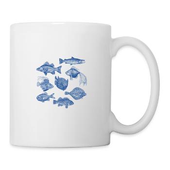 Fishes for compliments - Mug - white - Right